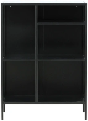Venture Design Knygų lentyna, Misha, 80x40x110 cm, Juoda