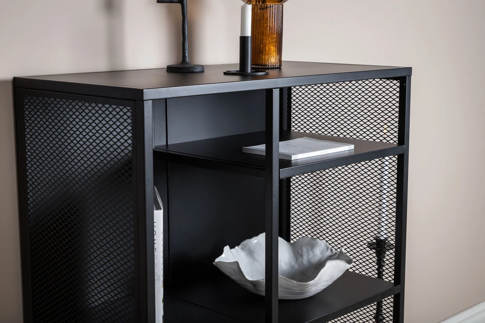 Venture Design Knygų lentyna, Misha, 80x40x110 cm, Juoda