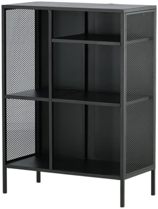 Venture Design Knygų lentyna, Misha, 80x40x110 cm, Juoda