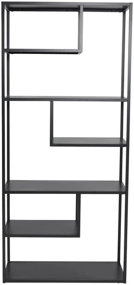 Venture Design Knygų spinta 85x35x188 cm Juodas plienas