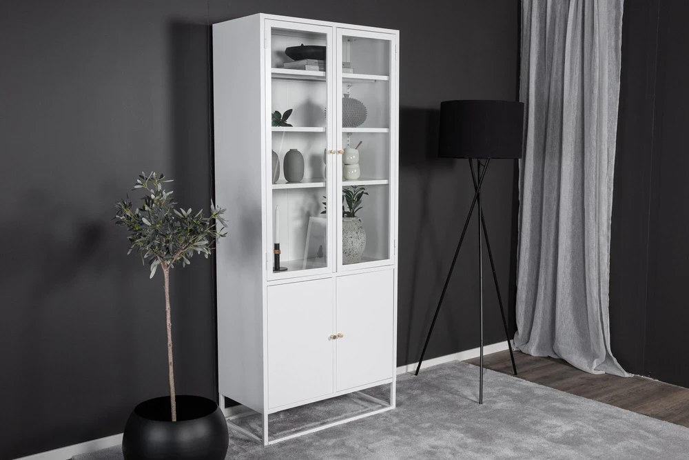 Venture Design Knygų spinta Bakval Balta Plienas
