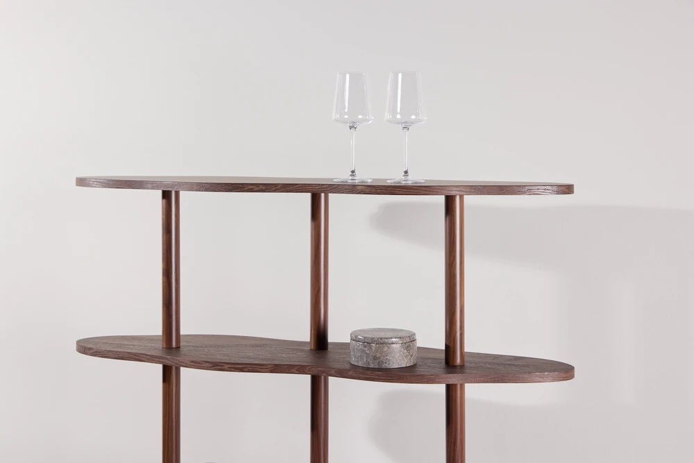 Venture Design Knygų spinta Moln 105x30x140 cm Mocca MDF