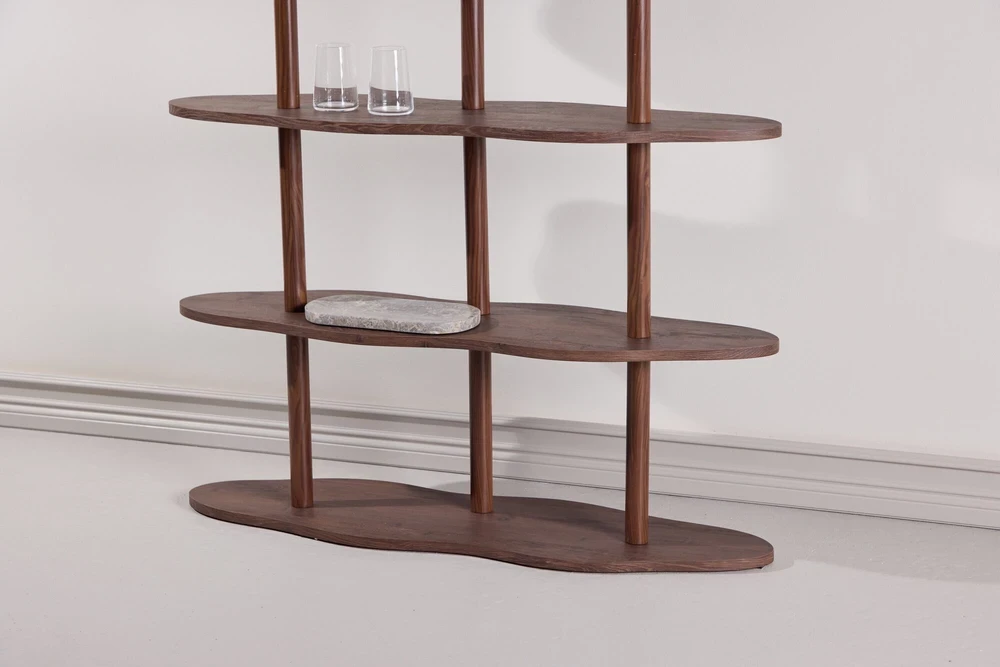 Venture Design Knygų spinta Moln 105x30x140 cm Mocca MDF