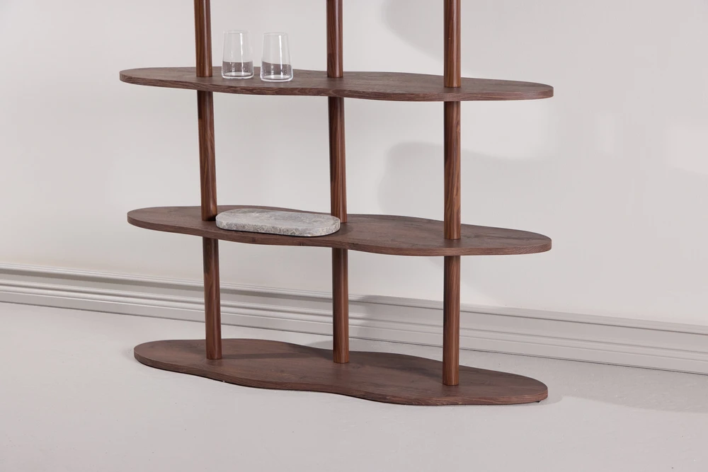 Venture Design Knygų spinta Moln 105x30x140 cm Mocca MDF