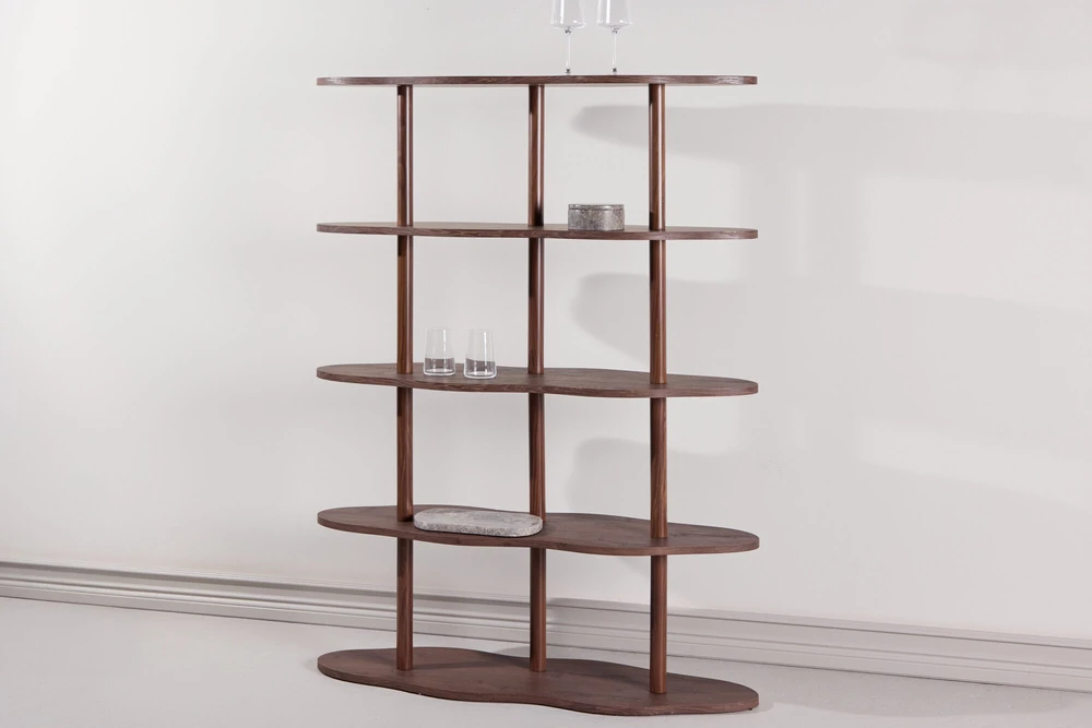 Venture Design Knygų spinta Moln 105x30x140 cm Mocca MDF