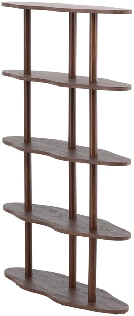 Venture Design Knygų spinta Moln 105x30x140 cm Mocca MDF