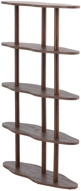Venture Design Knygų spinta Moln 105x30x140 cm Mocca MDF
