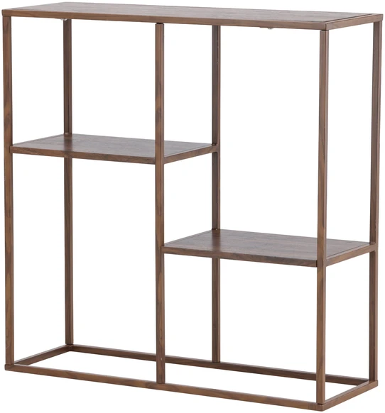 Venture Design Knygų spinta Staal 80x26x81 cm Graikinis riešutas Plienas