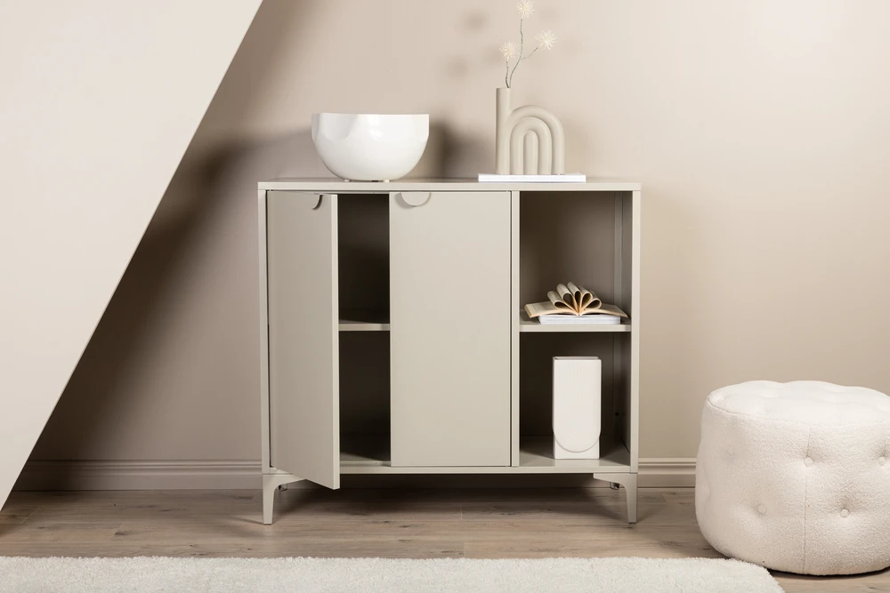 Venture Design Komoda Piring Saugykla Smėlio Spalvos Plienas