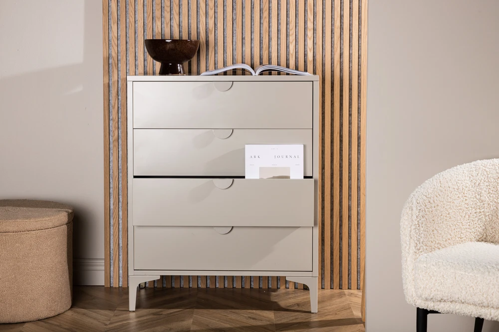 Venture Design Komoda Piring Steel smėlio spalvos, saugojimo