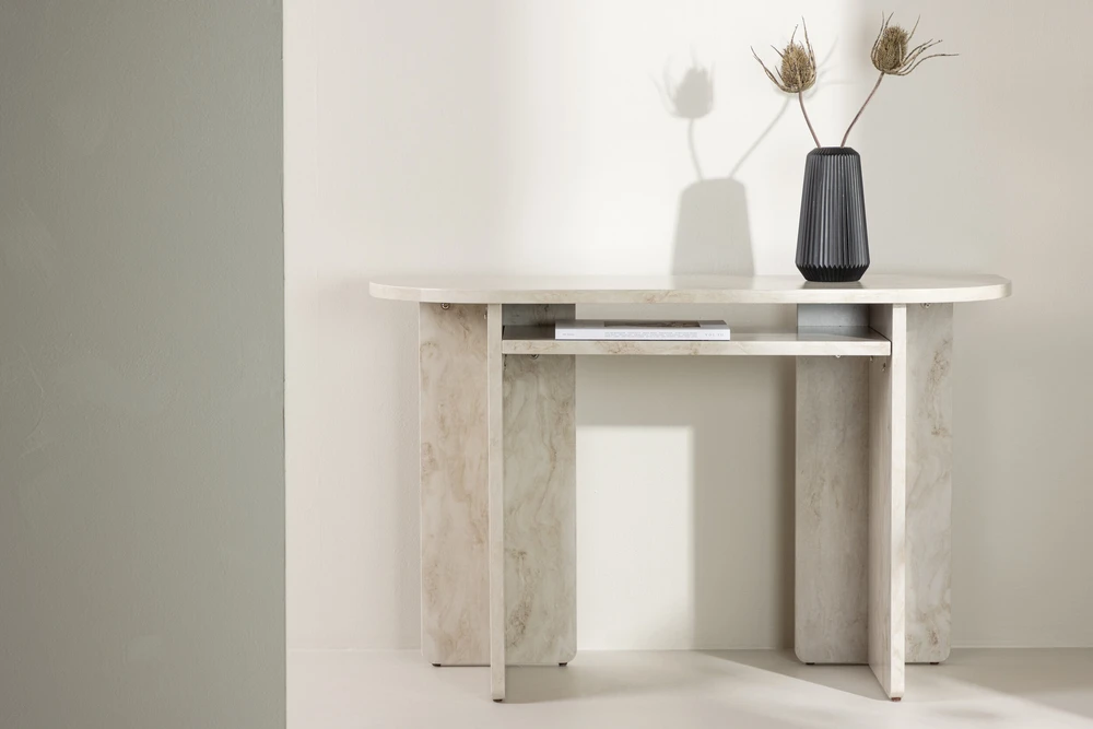 Venture Design Konsolinis stalas, Ålesund, 40x120 cm, Bežis