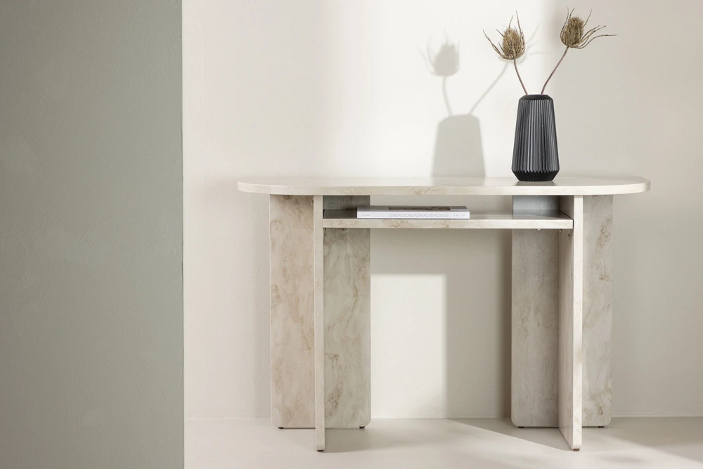 Venture Design Konsolinis stalas, Ålesund, 40x120 cm, Bėžis