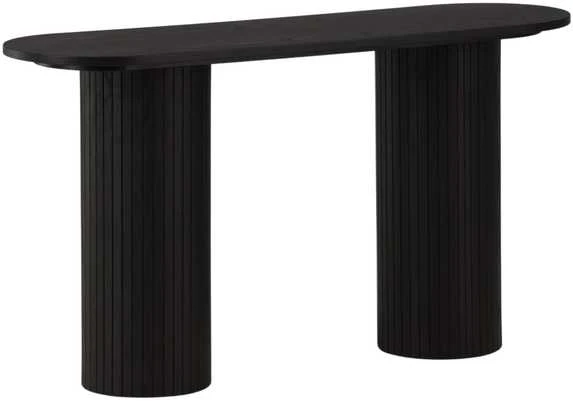 Venture Design Konsolinis stalas, Bianca, 40x130 cm, Juodas