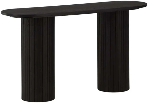 Venture Design Konsolinis stalas, Bianca, 40x130 cm, Juodas