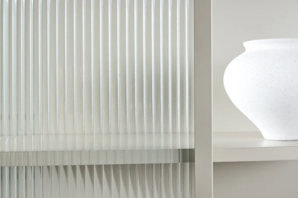 Venture Design Laikymo spintelė Garis smėlio spalvos, stiklas, plienas