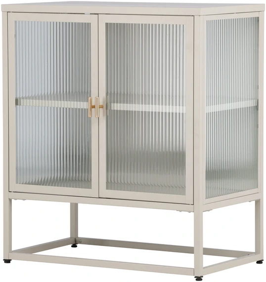 Venture Design Laikymo spintelė Garis smėlio spalvos, stiklas, plienas