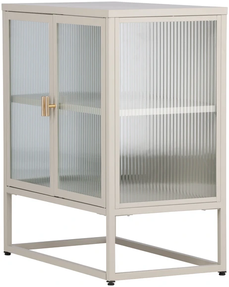 Venture Design Laikymo spintelė Garis smėlio spalvos, stiklas, plienas