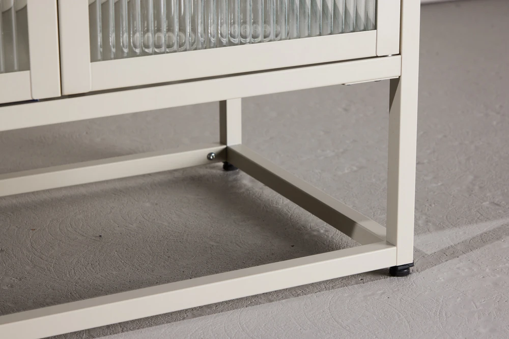Venture Design Laikymo spintelė Garis smėlio spalvos, stiklas, plienas