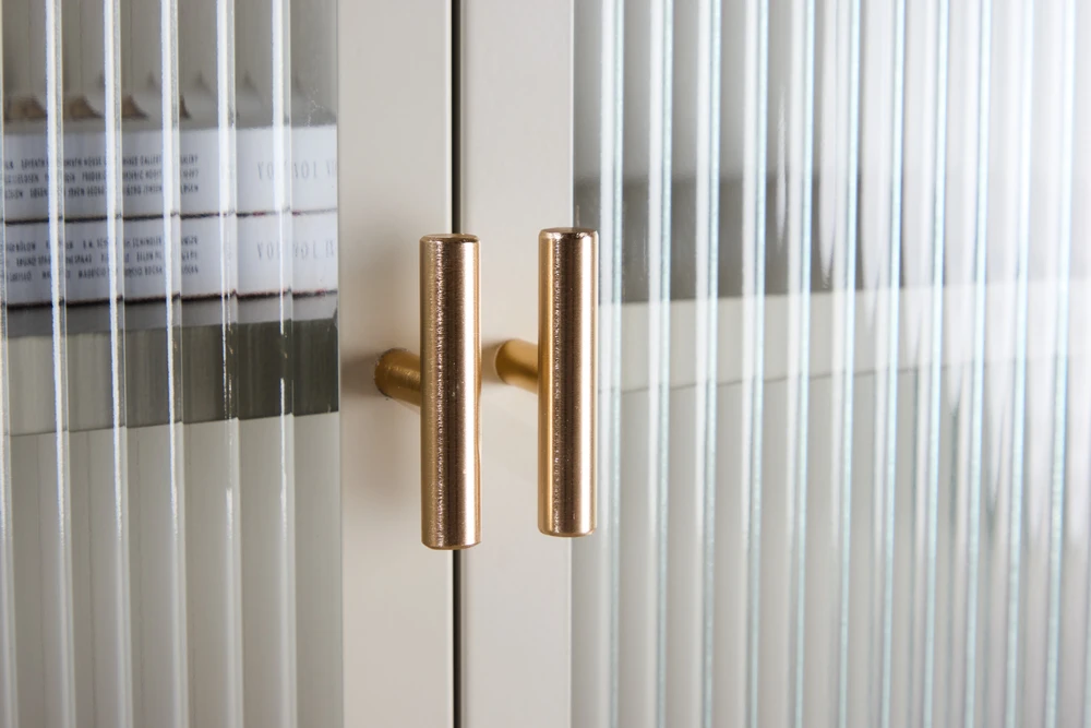 Venture Design Laikymo spintelė Garis smėlio spalvos, stiklas, plienas