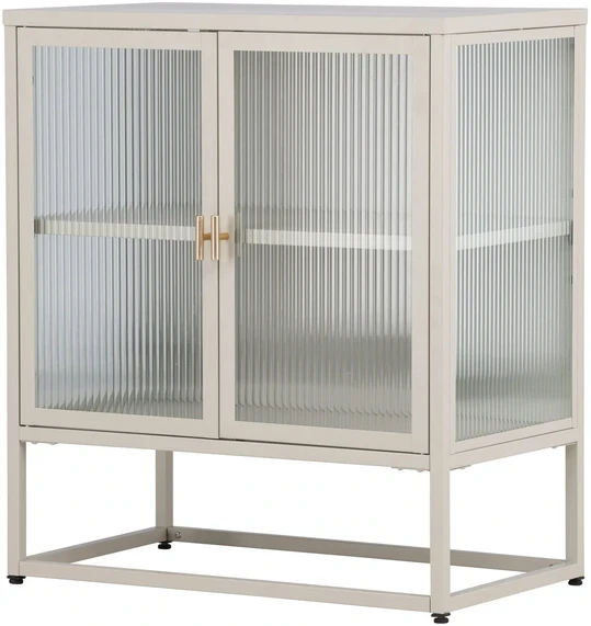 Venture Design Laikymo spintelė Garis smėlio spalvos, stiklas, plienas