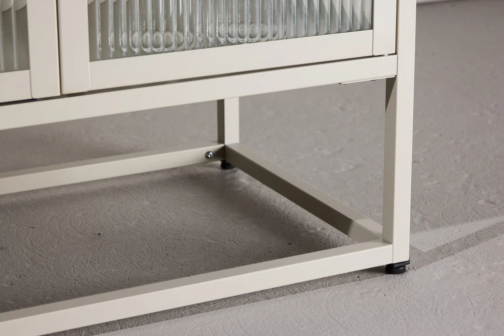 Venture Design Laikymo spintelė Garis smėlio spalvos, stiklas, plienas