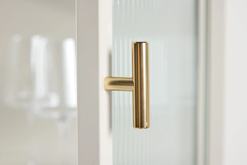 Venture Design Laikymo spintelė Garis smėlio spalvos, stiklas, plienas