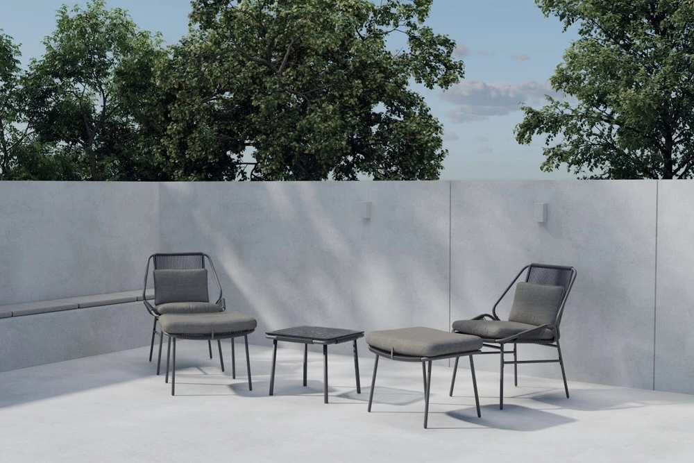 Venture Design Lauko poilsio baldų komplektas Zakynthos rudas