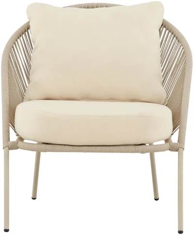 Venture Design Lounge kėdė Lindos smėlio spalvos plienas