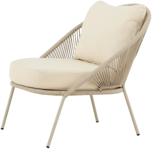 Venture Design Lounge kėdė Lindos smėlio spalvos plienas