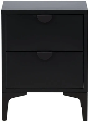 Venture Design Ložimo stalas, Piring 2 stalčiai, 45x59 cm, Juoda