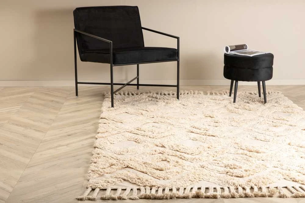 Venture Design Medvilninis kilimas, Hilma, 230x160 cm, Beždžio spalva