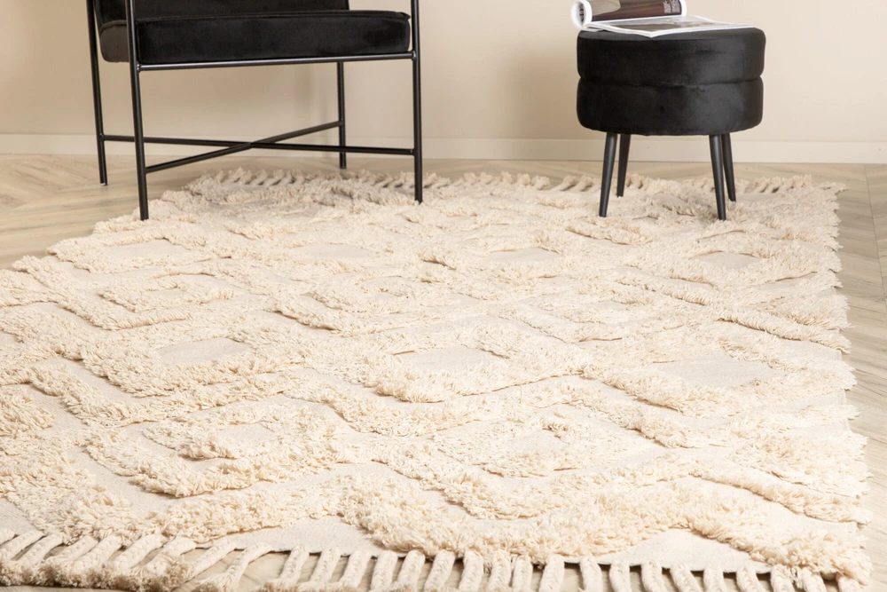 Venture Design Medvilninis kilimas, Hilma, 230x160 cm, Bėžio spalva
