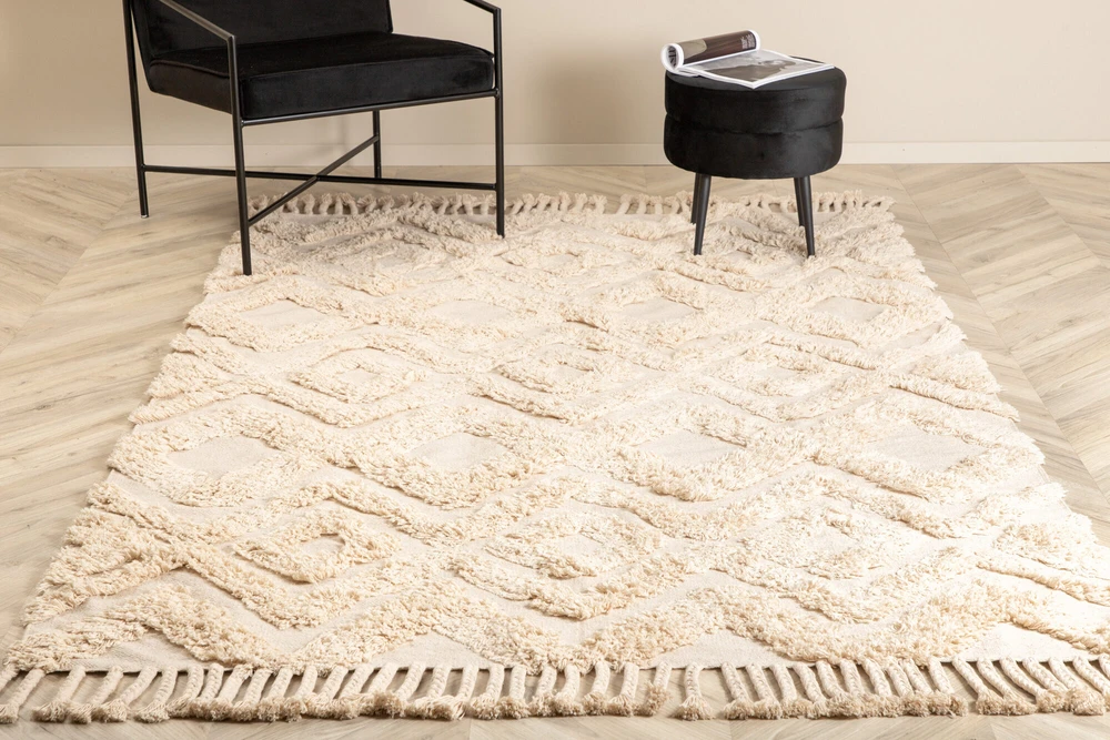 Venture Design Medvilninis kilimas, Hilma, 230x160 cm, Bėžio spalva
