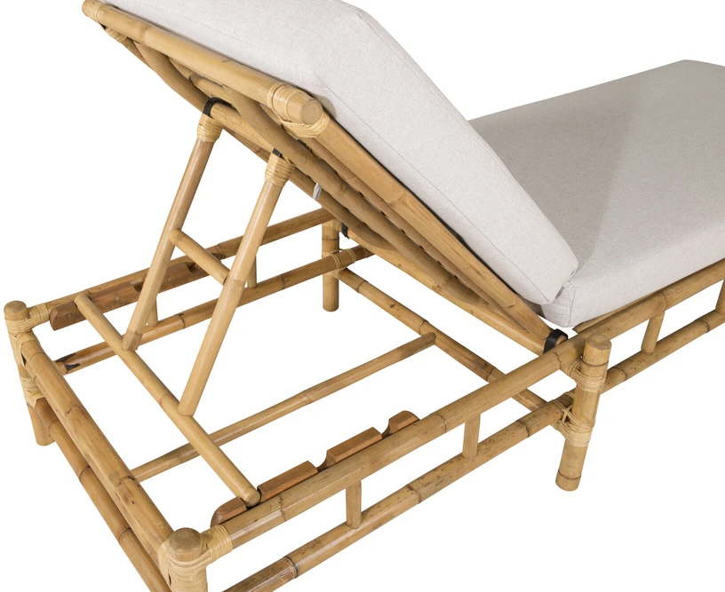 Venture Design Miego kėdė iš laikančio bambuko, 210x80 cm, pilka
