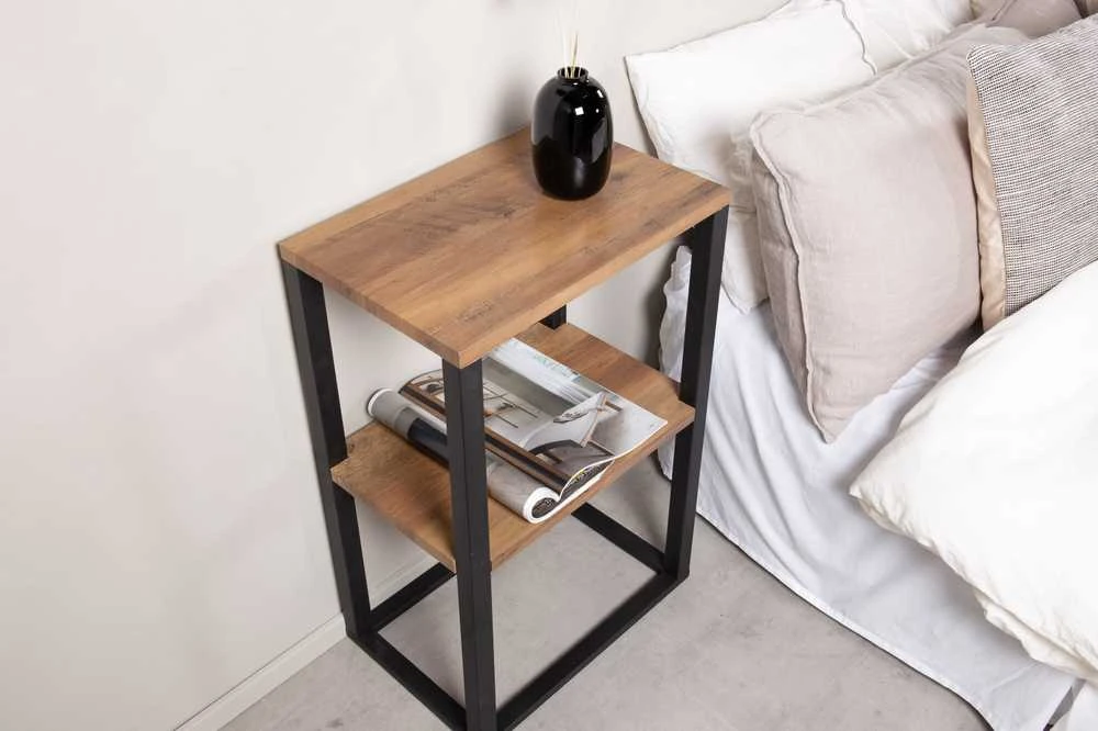 Venture Design Naktinis staliukas, Rise, 70x45x30 cm, Juodas