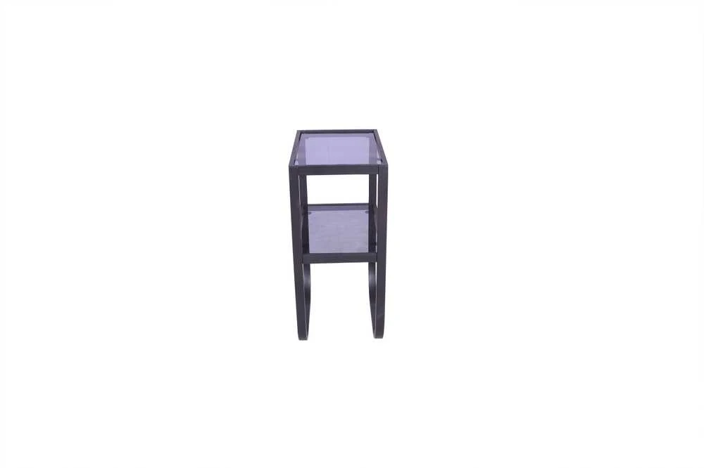 Venture Design Naktinis staliukas, suoliukas, 70x45x30 cm, juodas