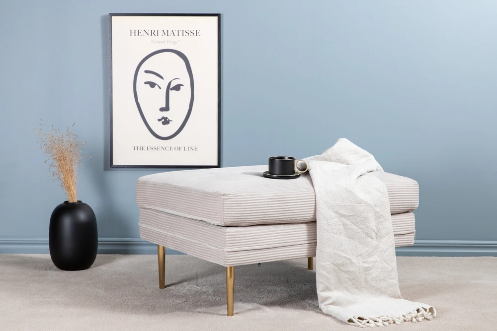 Venture Design Otomano, Boom, 90x70x49 cm, kreminė