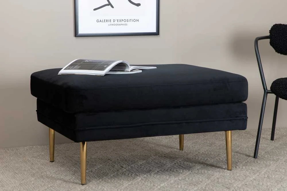 Venture Design Otomano, Boom, 90x70x49 cm, Juoda