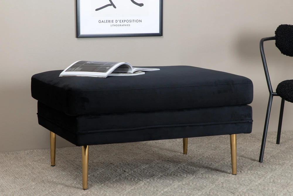 Venture Design Otomano, Boom, 90x70x49 cm, Juoda