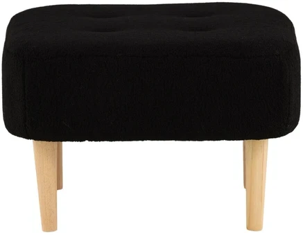 Venture Design Ottomanas/Pufas, Salina, 59x59x40 cm, Juoda