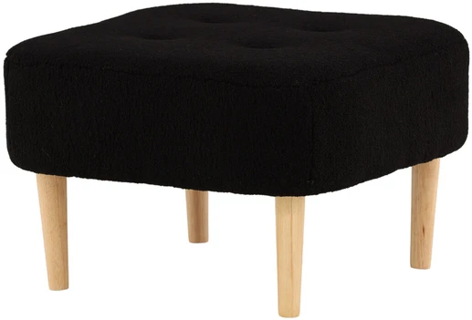 Venture Design Ottomanas/Pufas, Salina, 59x59x40 cm, Juoda