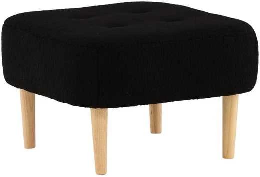 Venture Design Ottomanas/Pufas, Salina, 59x59x40 cm, Juoda