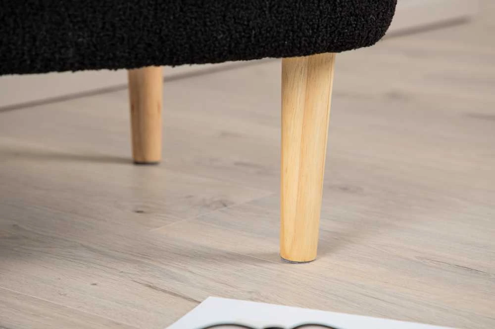Venture Design Ottomanas/Pufas, Salina, 59x59x40 cm, Juoda