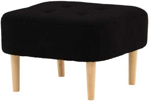 Venture Design Ottomanas/Pufas, Salina, 59x59x40 cm, Juoda