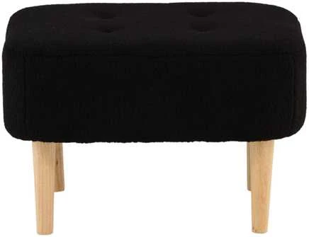 Venture Design Ottomanas/Pufas, Salina, 59x59x40 cm, Juoda