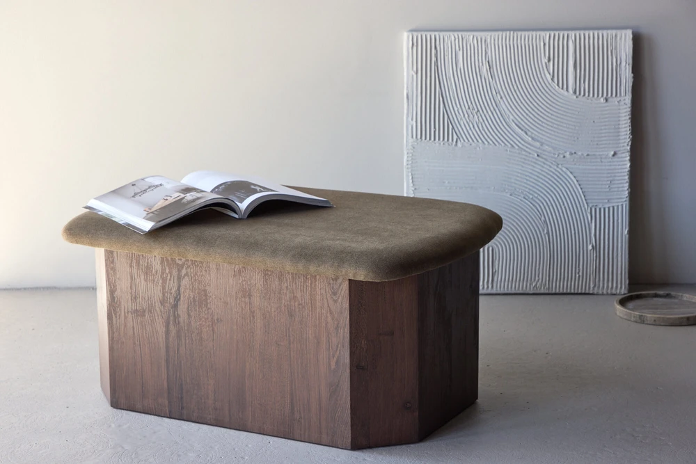 Venture Design Pufas Todd, 88x59x42 cm, rudas