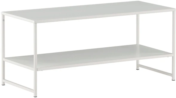 Venture Design Pabaigos stalas, Plienas, 43x102 cm, Balta