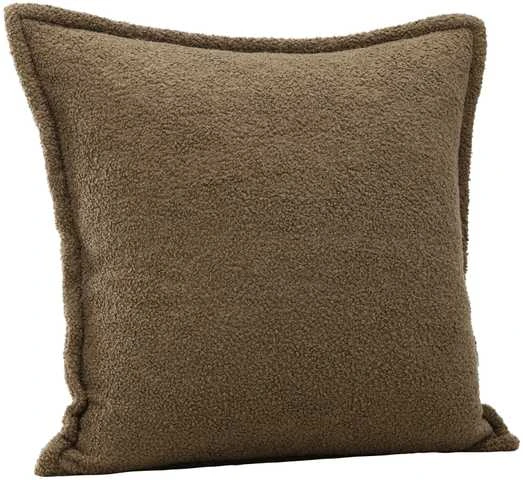 Venture Design Pagalvės užvalkalas, Tuva Teddy kailis, 60x60 cm, rudas
