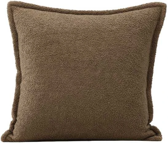 Venture Design Pagalvės užvalkalas, Tuva Teddy kailis, 60x60 cm, rudas