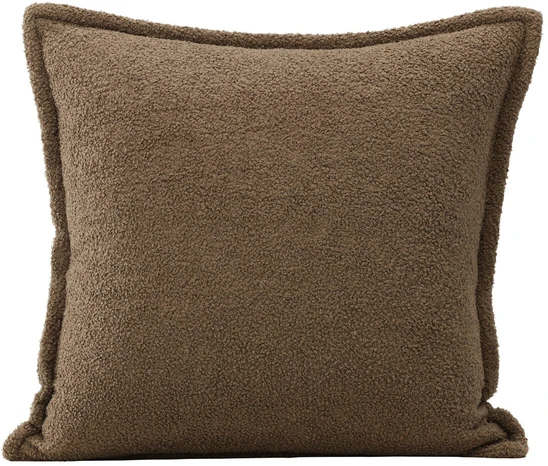 Venture Design Pagalvės užvalkalas, Tuva Teddy kailis, 60x60 cm, rudas